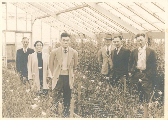 Fred Korematsu with his family.