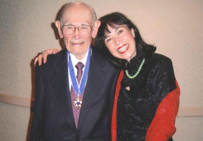 Fred Korematsu and his daughter Karen Korematsu.