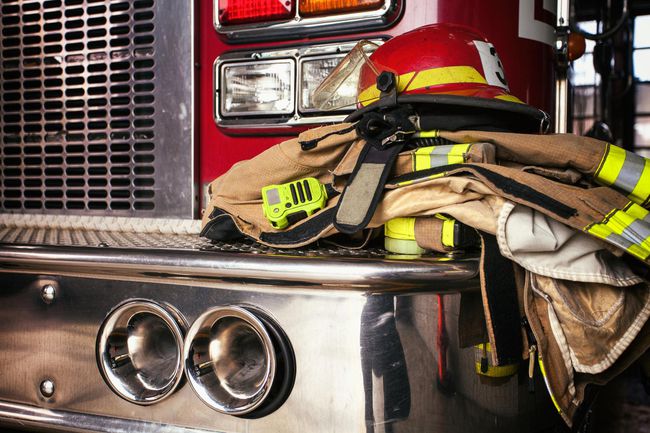 Fireman Gear on Firetruck