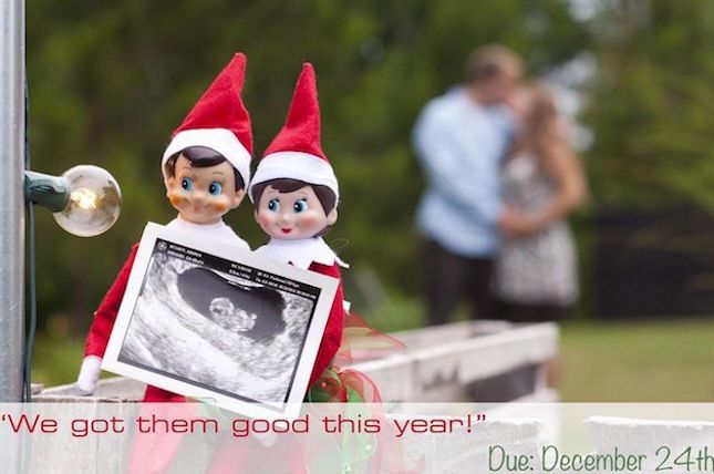 elf on shelf pregnancy announcement