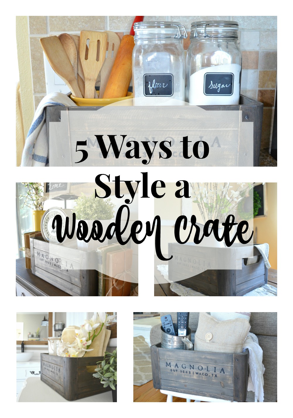 5 Ways to Style a Wooden Crate