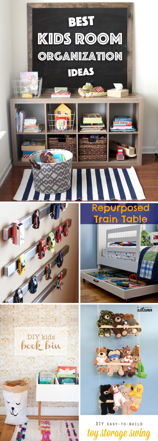 30 Kids Room Organization Ideas Stretching From Toys to Nitty-Gritty School Supplies!