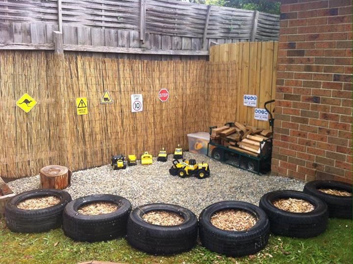 Tyres Defining Play Area