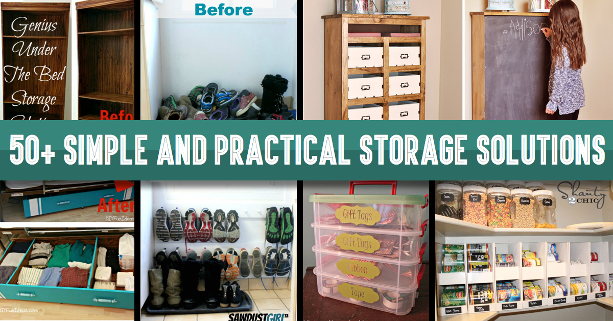 50+ Simple And Practical Storage Solutions For Your Home!
