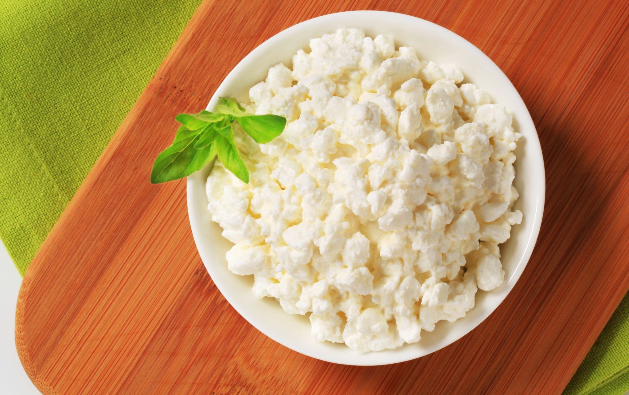 cottage cheese with mint